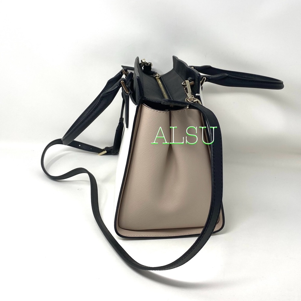 Kate ♠️Spade Medium Satchel Cameron Le White Beige - Picture 3 of 11